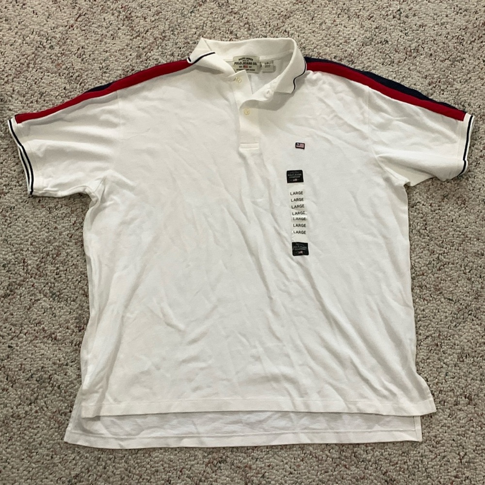 New men’s polo shirt. Size large.